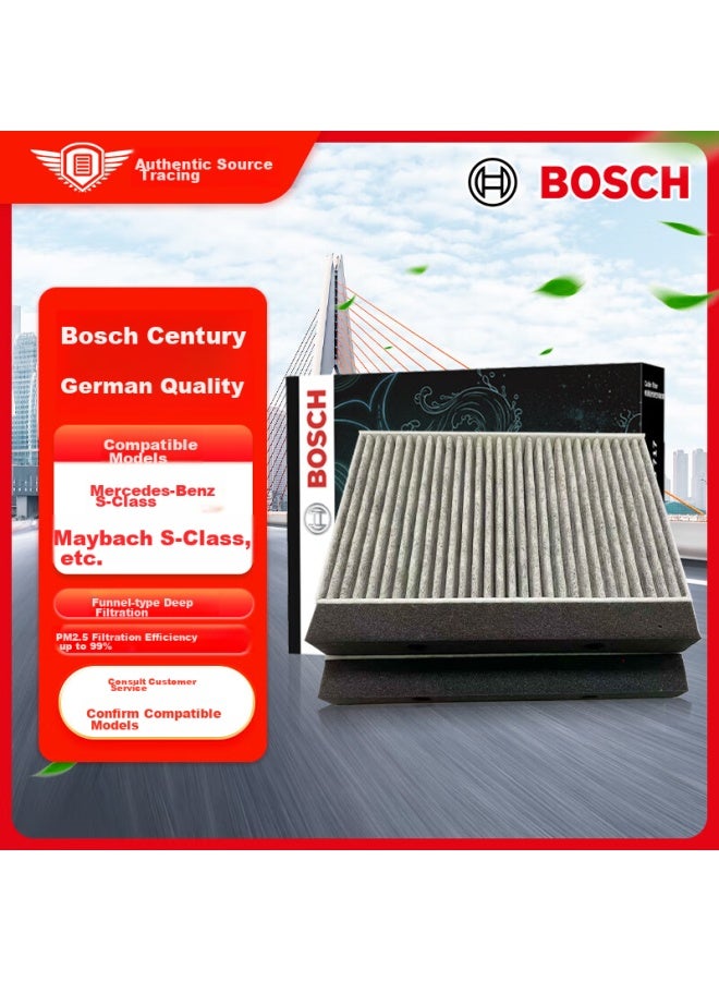 Bosch Activated Carbon Air Conditioning Filter, Car Air Conditioning Filter 0986af4594, Compatible With Mercedes-benz S-class, Maybach S-class, And Others - Image 1
