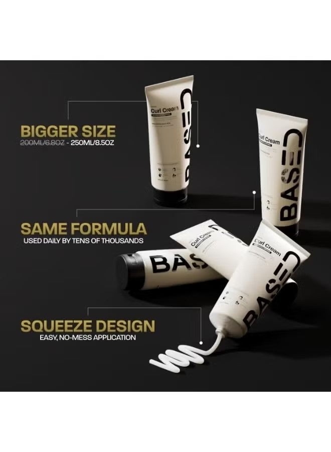 Based Curl Cream, Defines Curls, Controls Frizz, Medium Hold, Hydrates & Nourishes with Agave, Silk Protein & Castor Oil, No Harmful Chemicals or Artificial Fragrance (6.8 Oz Pack of 1) - Image 2
