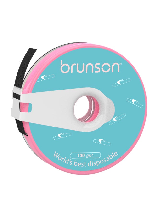 brunson Nail file refill roll in a plastic case Grit#100 BATC100  - Image 1