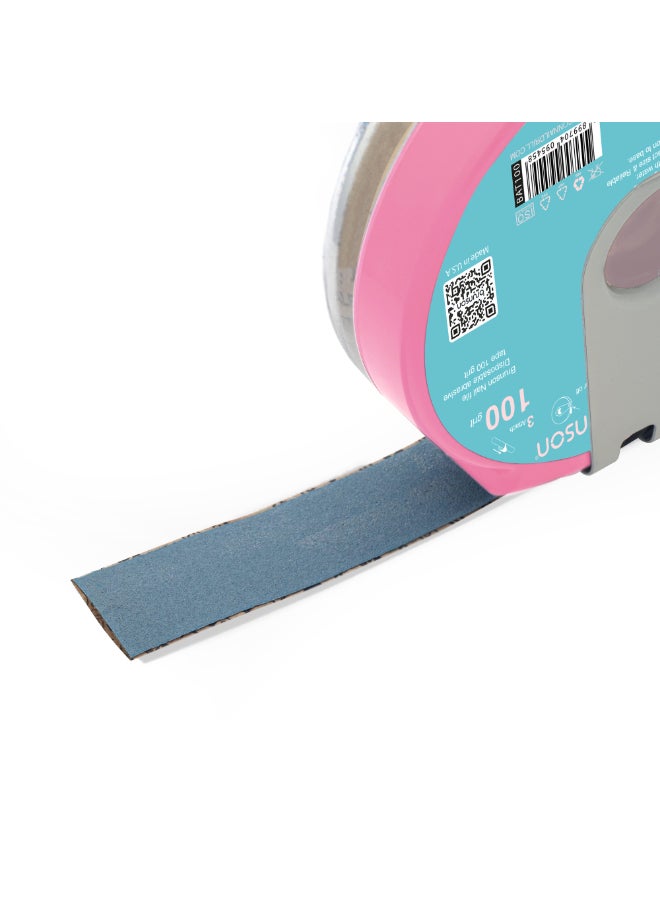 brunson Nail file refill roll in a plastic case Grit#100 BATC100  - Image 3