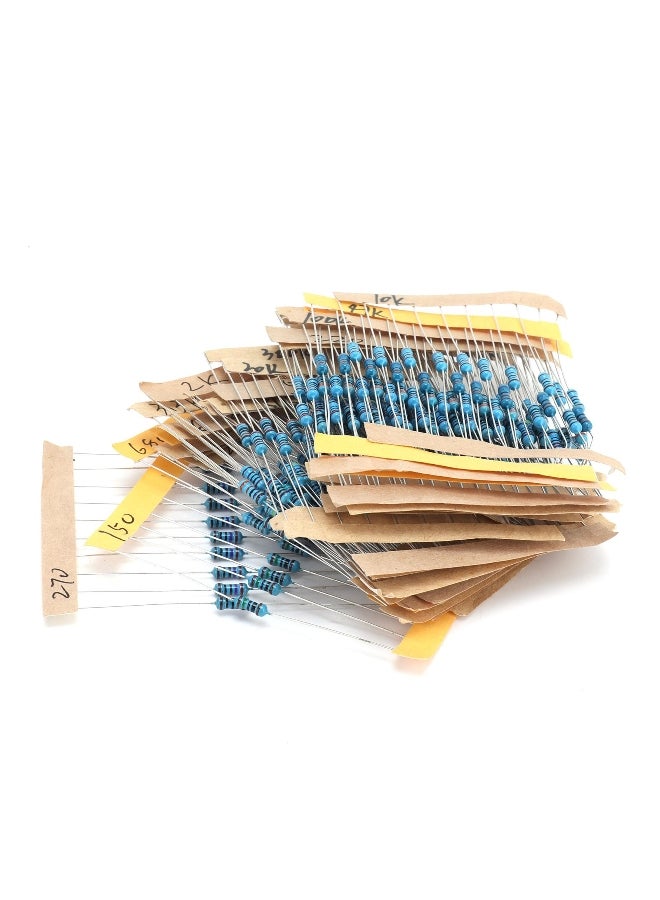 300Pcs Resistors 30 Values 1/4W Metal Film Resistor Kit Electronic Components  - Image 3