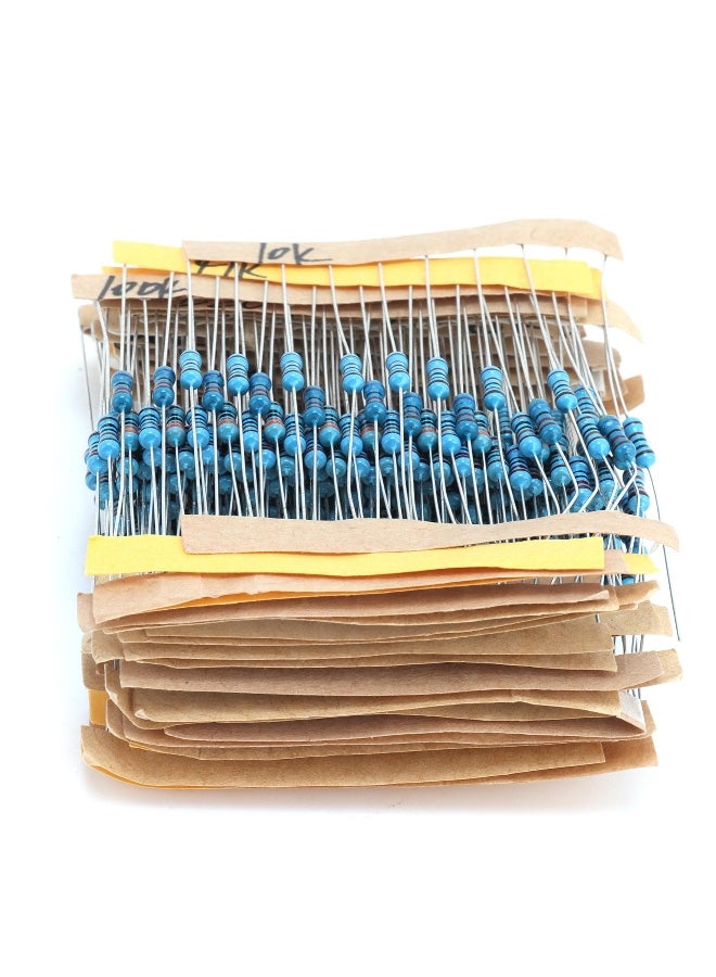 300Pcs Resistors 30 Values 1/4W Metal Film Resistor Kit Electronic Components  - Image 1