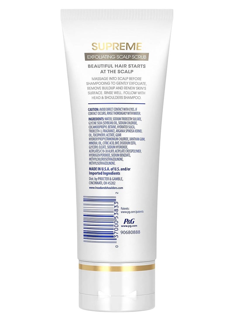 Head & Shoulders Head & Shoulders Supreme, Exfoliating Scalp Scrub Treatment, with Argan Oil and Vitamin E, 3.3 Fl Oz  - Image 2