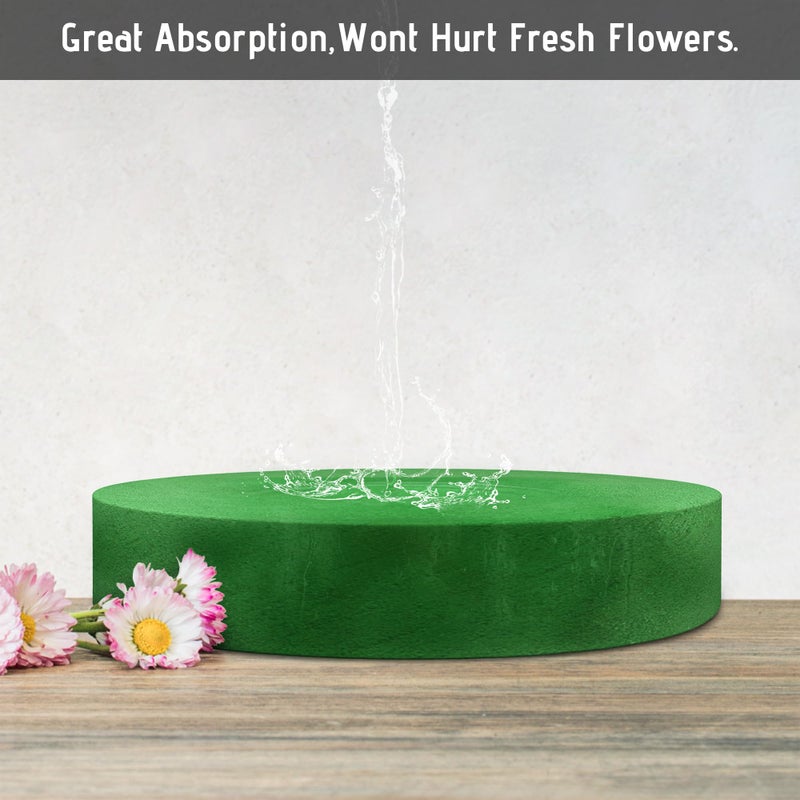 Max Shape Round Floral Foam Blocks,Large Dry Floral Foam for Artificial Flowers,Craft Project,Wedding Aisle Flowers,Arty Decoration 6 Pack (9.84'') - Image 2