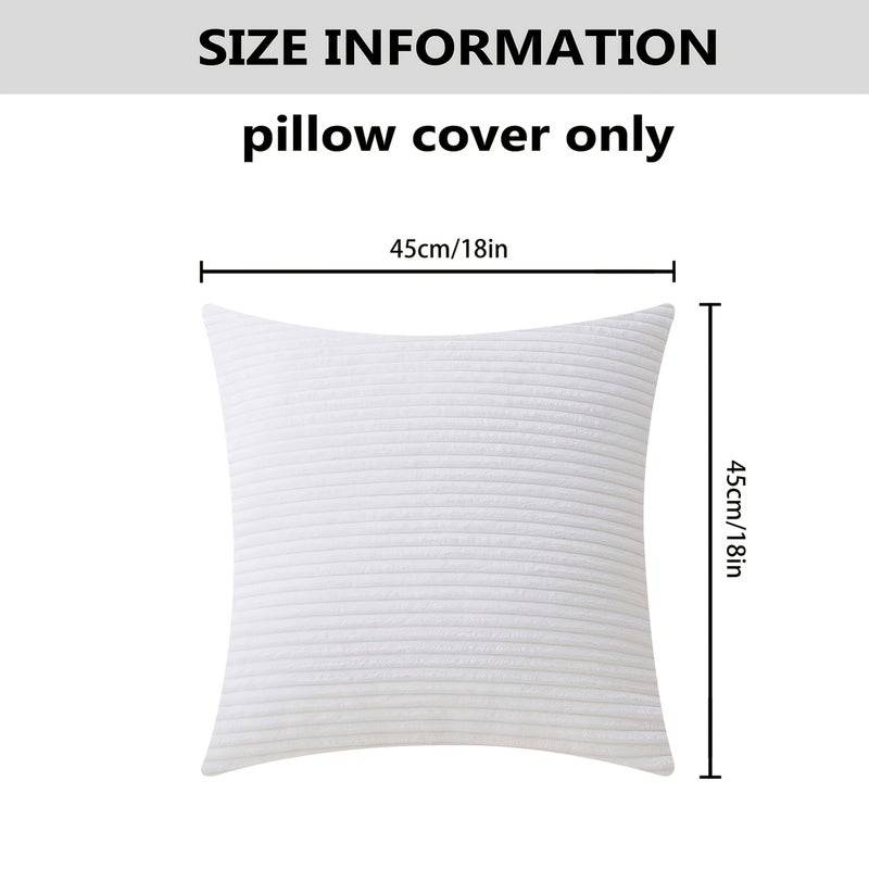 4 Pcs Solid Color Decorative Throw Pillow Covers Square Cushion Cover Pillowcase 17.72 X 17.72 Inch Dark Green For Sofa Couch Bedroom Living Room - Image 3