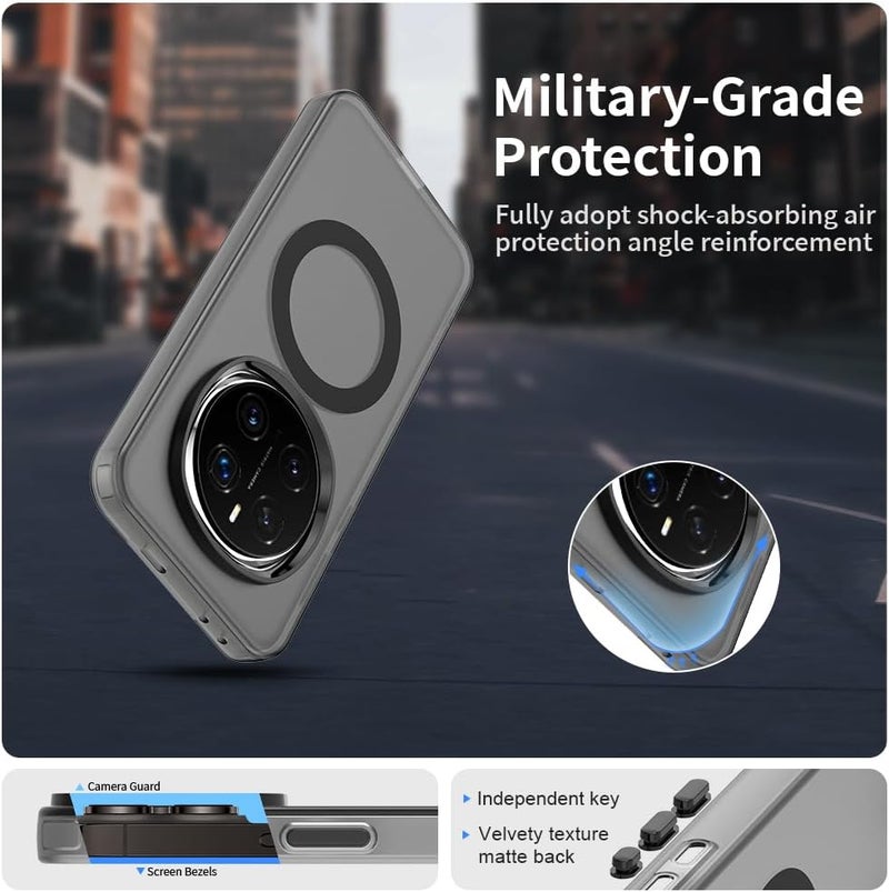 Mingwei Case For Honor Magic 7 Pro 5G Clear Soft Tpu Shock Absorption Slim Lightweight Shockproof Cover Hybrid Protective Case Black, Magic7 Pro - Image 1