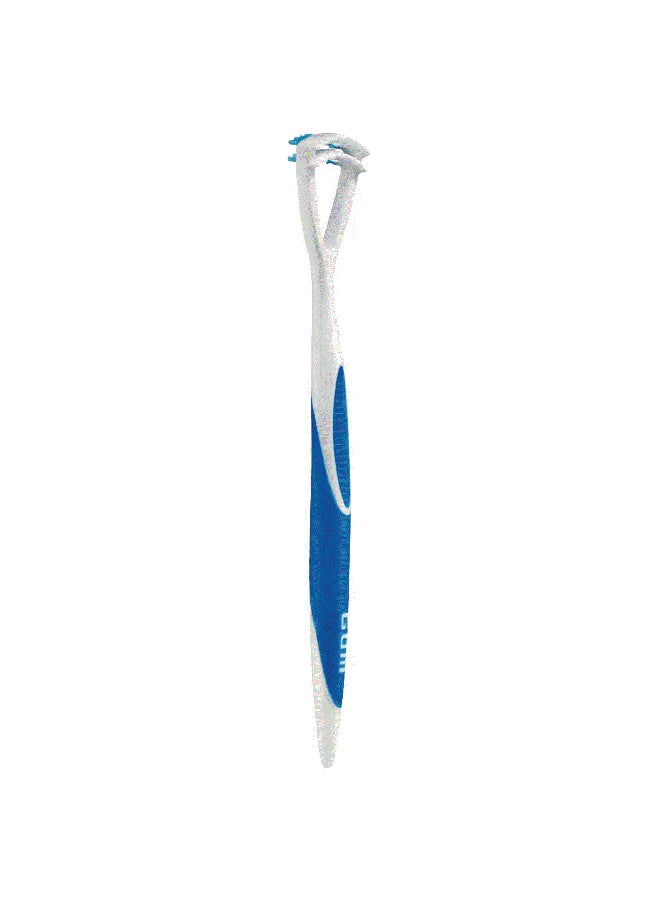 Gum Halicontrol Tongue Cleaner 2In 1 Brush And Scraper 
