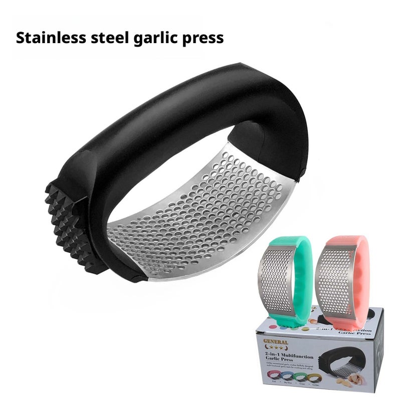 Stainless Steel Garlic Press - Image 1