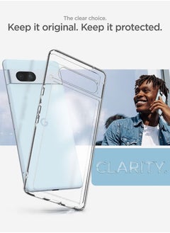 Spigen Ultra Hybrid for Google Pixel 7a Case Cover (2023) - Crystal Clear  - Image 2