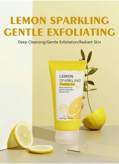MOOYAM Peeling Gel - Face Exfoliator Lemon Sparkling Peeling Gel Brightening Facial Exfoliator Deep Exfoliating Face Exfoliator Exfoliating Peeling Gel Gently Daily Exfoliates For All Skin Types 100ml  - Image 3