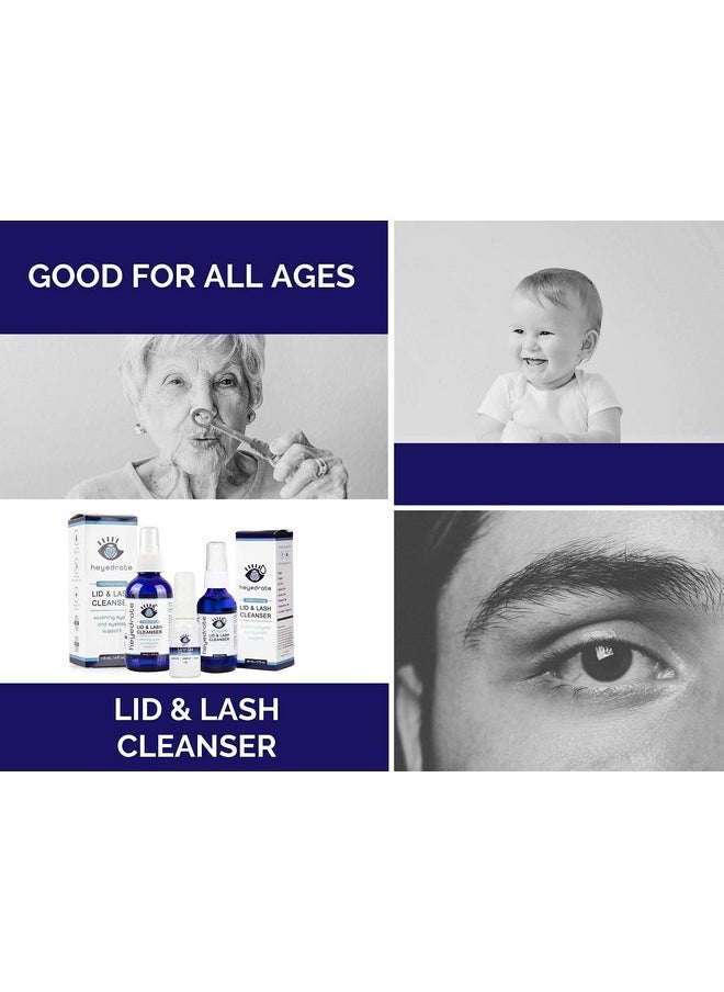 Eye Love Heyedrate Lid & Lash Cleanser for Stye, Blepharitis, Dry Eyes, Meibomian Gland Dysfunction, Rosacea, and Eye Irritation Relief | Hypochlorous Acid Eyelid Cleanser Spray  - Image 3