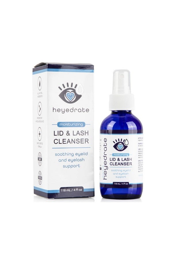 Eye Love Heyedrate Lid & Lash Cleanser for Stye, Blepharitis, Dry Eyes, Meibomian Gland Dysfunction, Rosacea, and Eye Irritation Relief | Hypochlorous Acid Eyelid Cleanser Spray  - Image 1