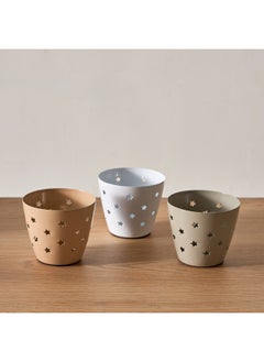 Home Box Calot 3-Piece Metal Votives Set 8.5 x 7.5 x 8.5 cm  - Image 2