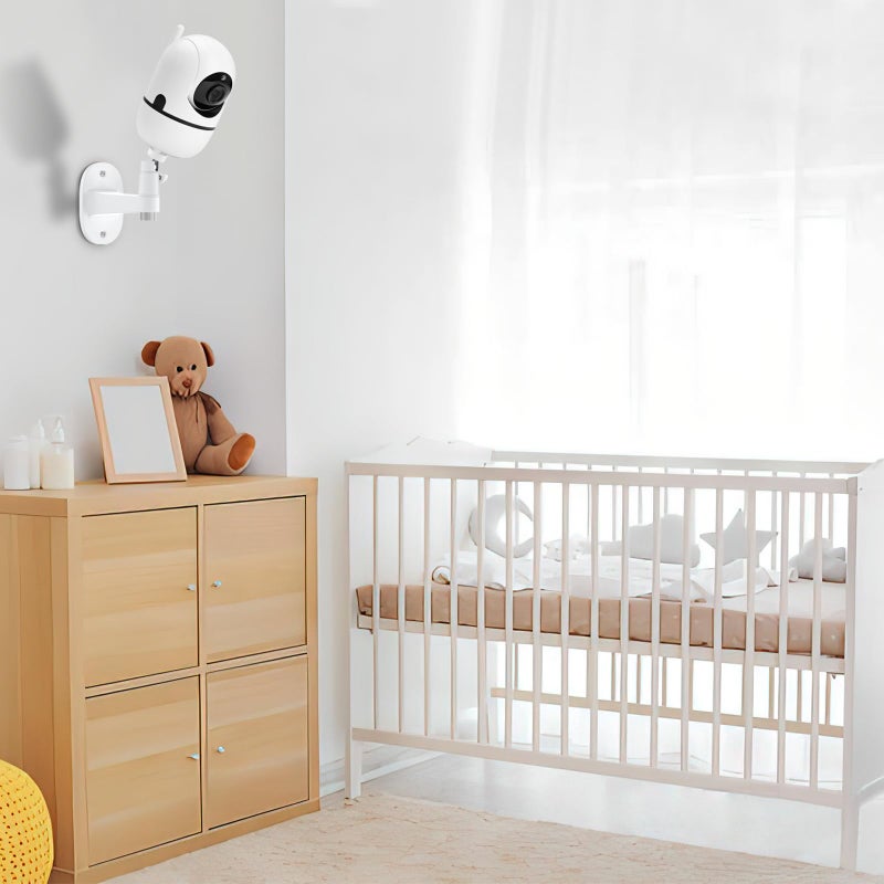 Annkoifu Baby Monitor Mount for HelloBaby HB65/HB40/HB6550/HB6560/HB6148/HB66/HB6339/HB6550 Pro, ANMEATE SM935E, 360Â° Adjustable Baby Camera Wall Mount for Hellobaby Monitor, Two Ways to Install - Image 4
