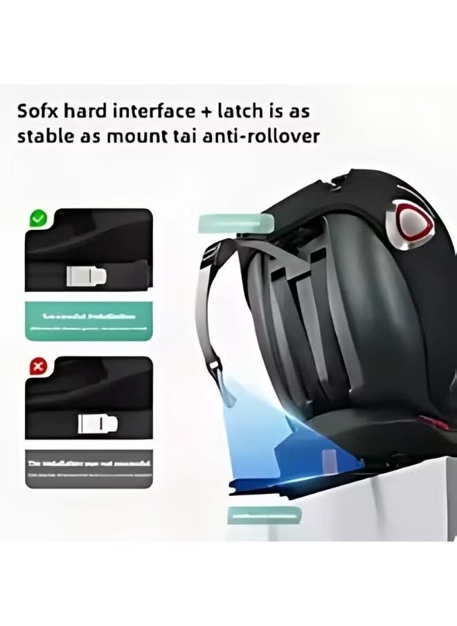 Denx Comfortable Baby Car Seat, For Children From 1 Month To 12 Years With Multiple Reclining Positions, Adjustable Headrest Height, Certified Travel Baby Car Seat For Toddlers Blue/Black - Image 3