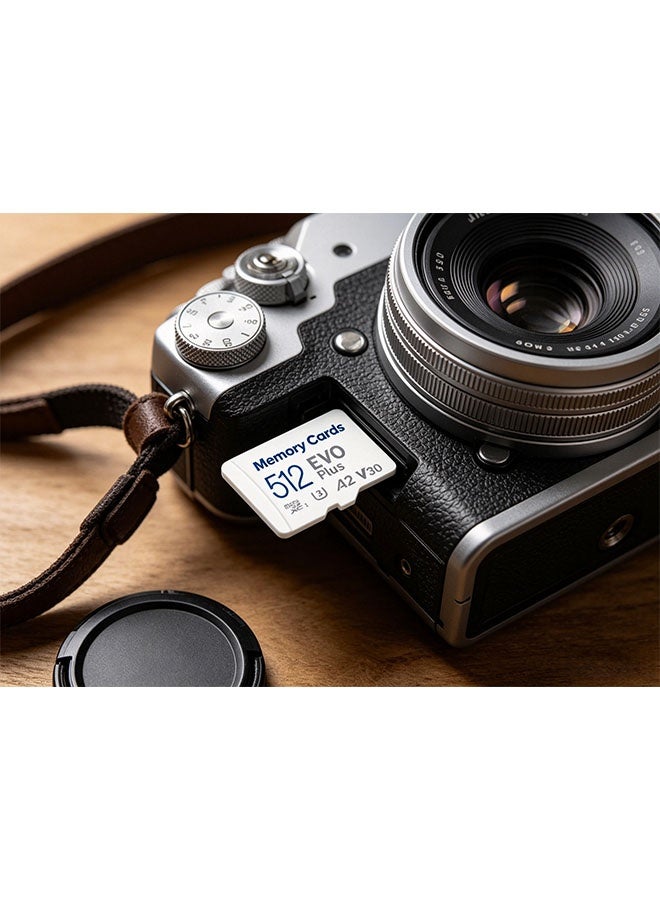 بطاقة ذاكرة SD EVO Plus 512 جيجابايت مع محول، بطاقة ذاكرة Micro SD، سعة تخزين ممتدة تصل إلى 130 ميغابايت/ثانية، لـ PS5 وPS4 وSwitch وآلات اللعب والهواتف الذكية والكاميرات والأجهزة الأمنية GoPro ودوش كاميرا 512 جيجابايت - Image 5