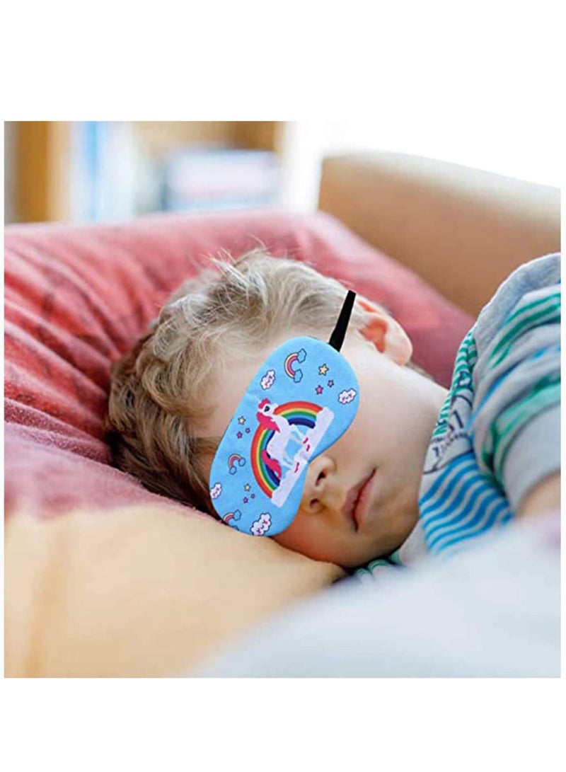 Zikra Cute Sleep Blindfold, Ultra Soft Comfortable Blindfold, Skin Friendly Smooth and Silky Material Blackout Blindfold with Adjustable Straps, Kids, Mens, Womens Printed Designs Unicorn - Image 4