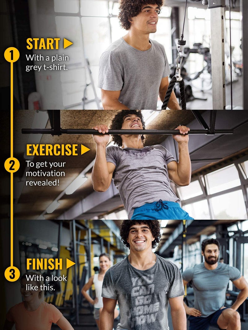 Actizio Men's Workout Shirt Cotton Fabric T-Shirt Short Sleeve Sweat Activated Motivational Exercise Gym Athletic Fit Moisture Wicking Fitness Shirt - You Can Go Home Now (Size S) - Image 4