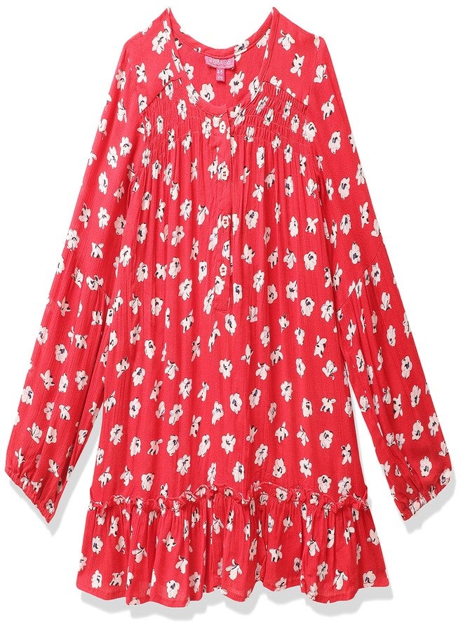 BIBA GIRL PRINTED KID(KW4360_RED_9) - Image 1