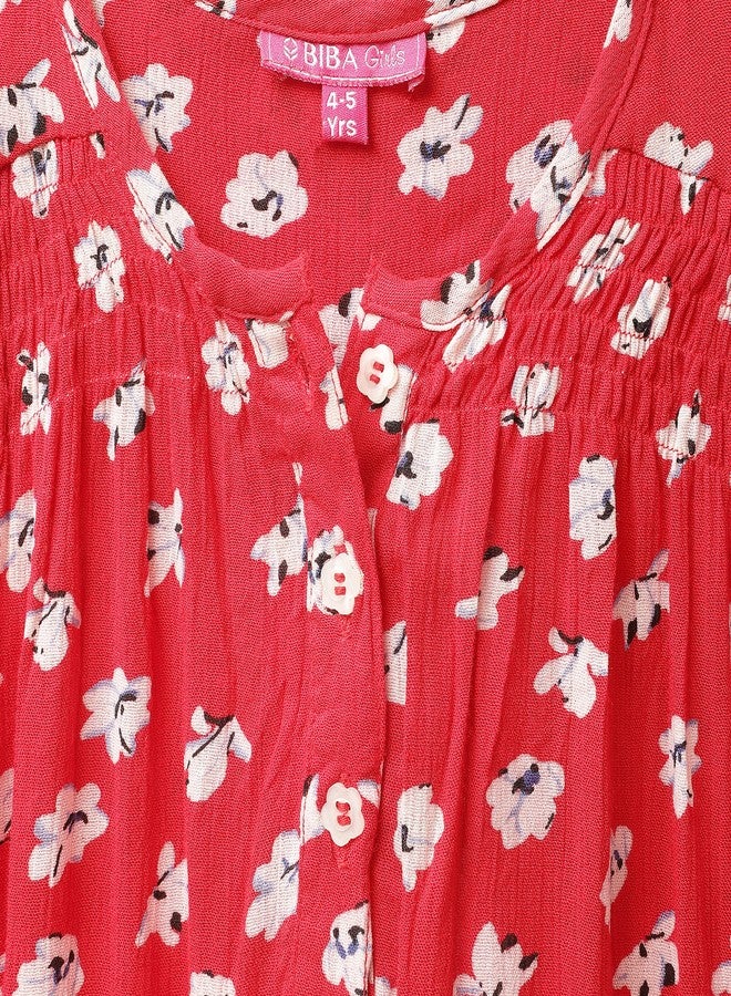 BIBA GIRL PRINTED KID(KW4360_RED_9) - Image 3