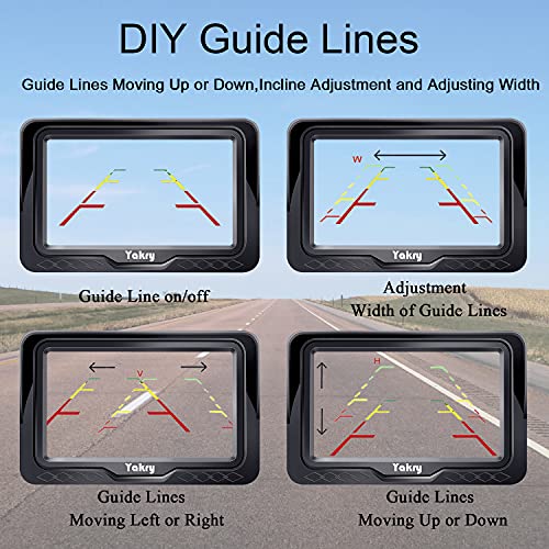 Yakry HD 1080P Backup Camera for Cars, Trucks, SUVs, RVs - Night Vision, Waterproof, Wide Angle, Easy DIY Installation, Includes 4.3” LCD Monitor for Safer Parking - Image 3