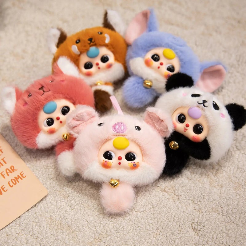 Y&D Funny Kids Sleeping Toys Cartoon Simulation Plush Rabbit Keychain Super Soft Vinyl Soft Toy Dolls PP Cotton Filled for Kids - Image 5