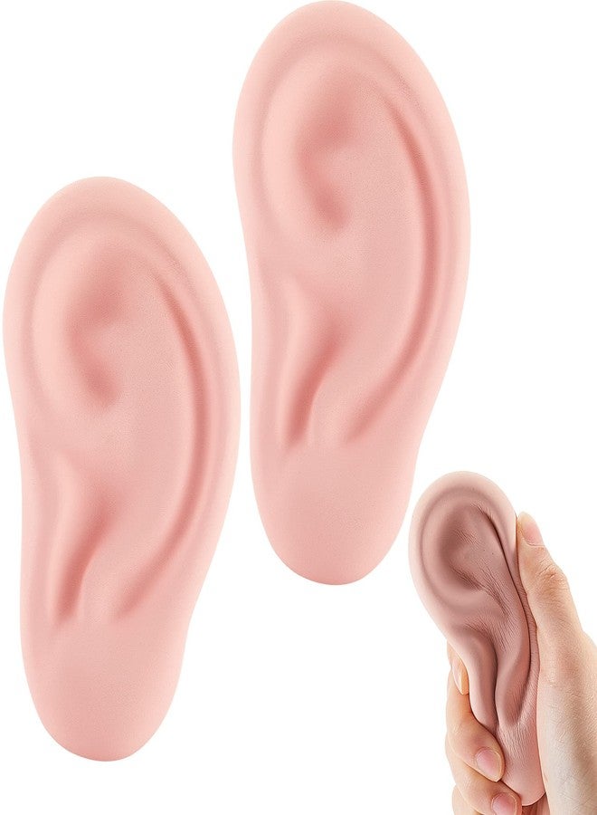 Hungdao لعبة ضغط 2 قطعة أذن مضحكة واقعية لتخفيف التوتر، هدايا حفلات، هدايا مزحة تفاعلية، هدايا كروية للعودة إلى المدرسة للبالغين، مهدئ للقلق، مقالب وهدايا حفلات. - Image 1