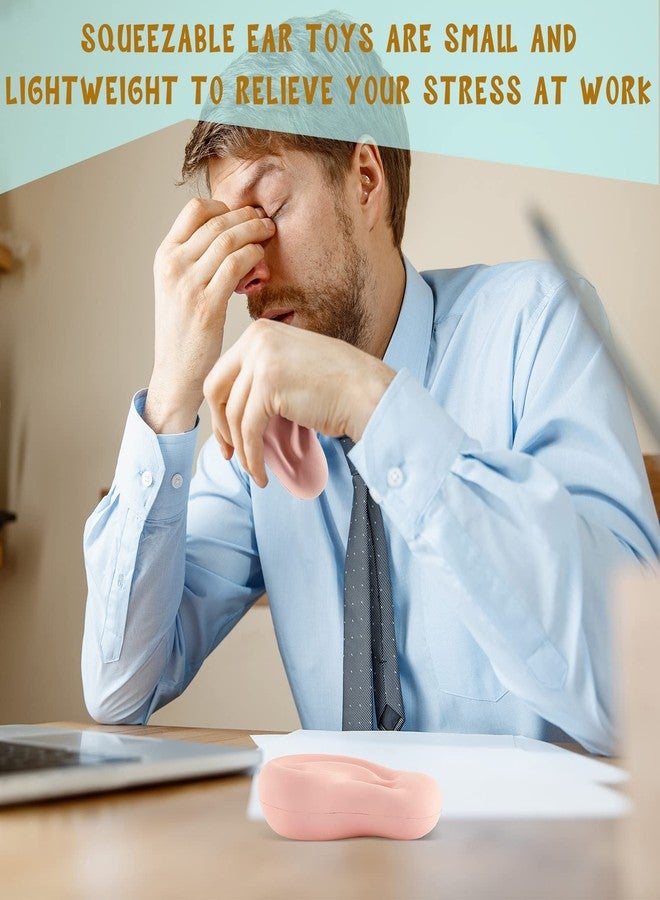 Hungdao لعبة ضغط 2 قطعة أذن مضحكة واقعية لتخفيف التوتر، هدايا حفلات، هدايا مزحة تفاعلية، هدايا كروية للعودة إلى المدرسة للبالغين، مهدئ للقلق، مقالب وهدايا حفلات. - Image 4