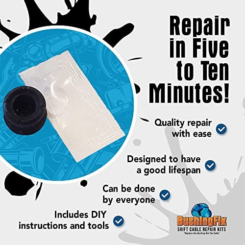 BushingFix.com BushingFix JE1Kit - Automatic Transmission Shift Cable Bushing Repair Kit, Replacement Shifter Cable Bushing, Quality Transmission Repair Kit, Compatible with Volkswagen, Audi, Porsche & Other Brands - Image 3