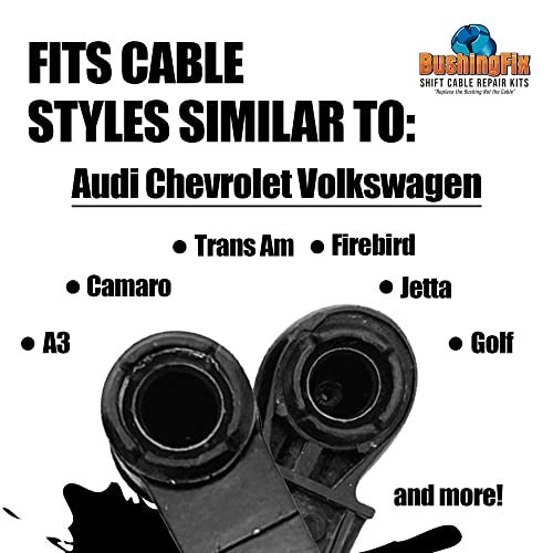 BushingFix.com BushingFix JE1Kit - Automatic Transmission Shift Cable Bushing Repair Kit, Replacement Shifter Cable Bushing, Quality Transmission Repair Kit, Compatible with Volkswagen, Audi, Porsche & Other Brands - Image 5