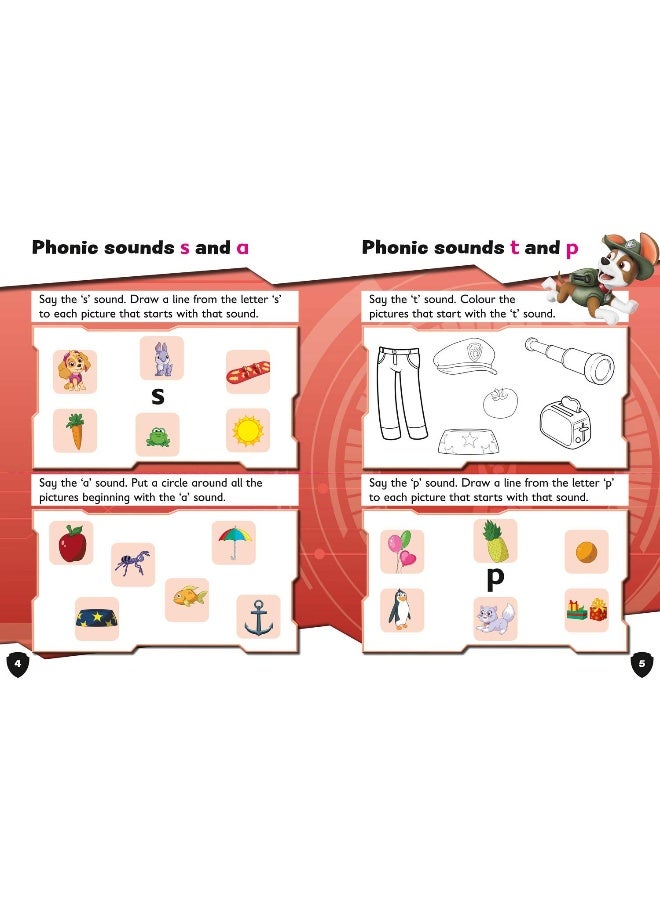 PAW Patrol First Phonics Activity Book: Get Ready for School with Paw Patrol - Image 3