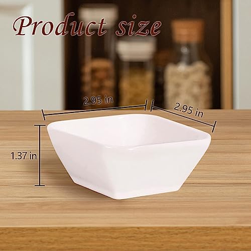 DRAONGYE Ultra-Strong 3 Oz 6 Pack Ceramic Dip Bowls Set, Mini Bowl Soy Sauce Plate, Condiment Server, Can be Used for Ketchup, Vinegar,BBQ and Party Dinner - Image 4