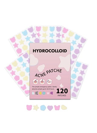 Pimple Patch, Acne Patch, Star Patches for Face 120Pcs with Hydrocolloid and Salicylic Acid - Star Pimple Patches for Covering Zits, Blemishes, Dark Spots - 6 Cute Shapes - pzsku/ZA6019A6E4A9B04111402Z/45/_/1724378537/1ce04085-415b-4560-a940-c9e49c3cd216