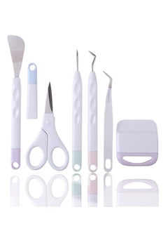 KASTWAVE Basic Tools Set Craft Vinyl Tools Set 6pcs Cardstock Crafting Tools Kit for Cricut Silhouette Siser Oracal 631 651 751 Vinyl  - Image 1