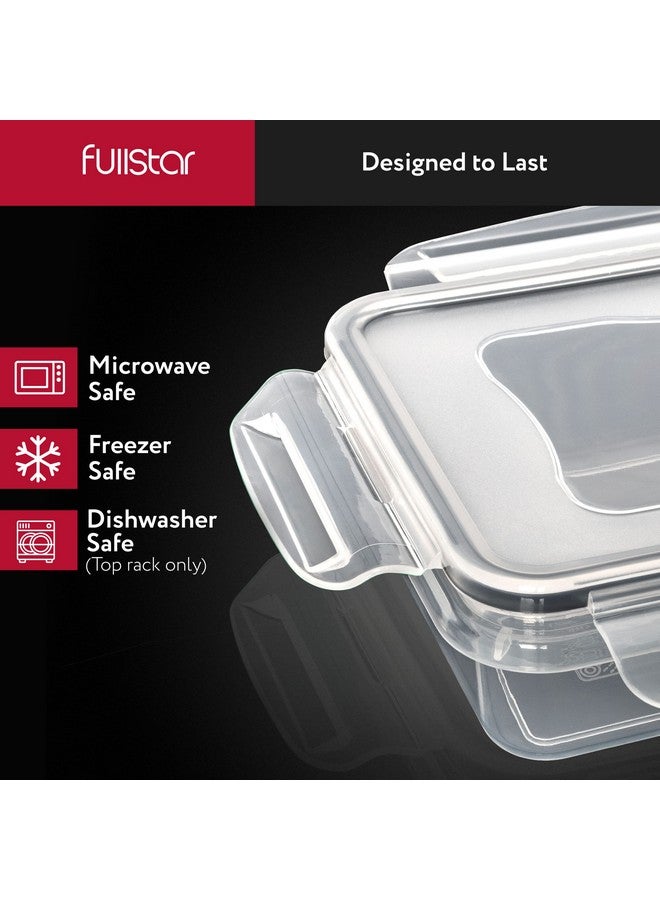 fullstar 50-Piece Plastic Food Storage Containers with Lids (24 Containers & 24 Lids) - Leakproof, BPA-Free, Meal Prep Containers, Reusable Lunch Storage Set for Kitchen Organization (Pack of 50) - Image 4