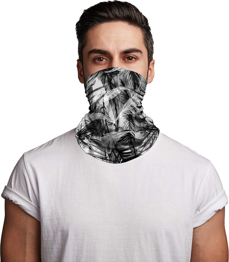 Doerix Neck Gaiter Face Mask Reusable, Cloth Face Masks Bandana Balaclava Cover Scarf Shield - Image 2
