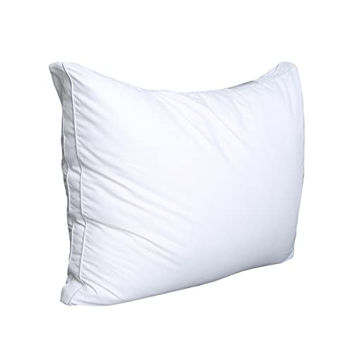 JICUSE Bed Pillows for Sleeping 1 Pack,Standard Size,Luxury Hotel Collection Pillow,Soft Fluffy and Great Support Down Alternative Filling,Gusseted Pillow for Side and Back Sleepers(20x26) - Image 2