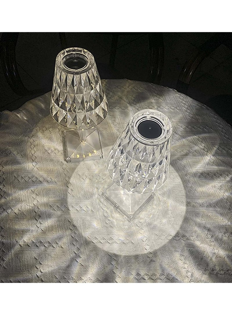 ELTRAZONE Table Lamp-LED Nightstand Lamp, Crystal Table Lamps, Night Light Creative, Portable Rechargeable Lamp for Living Room Decoration, Bedroom - Image 3