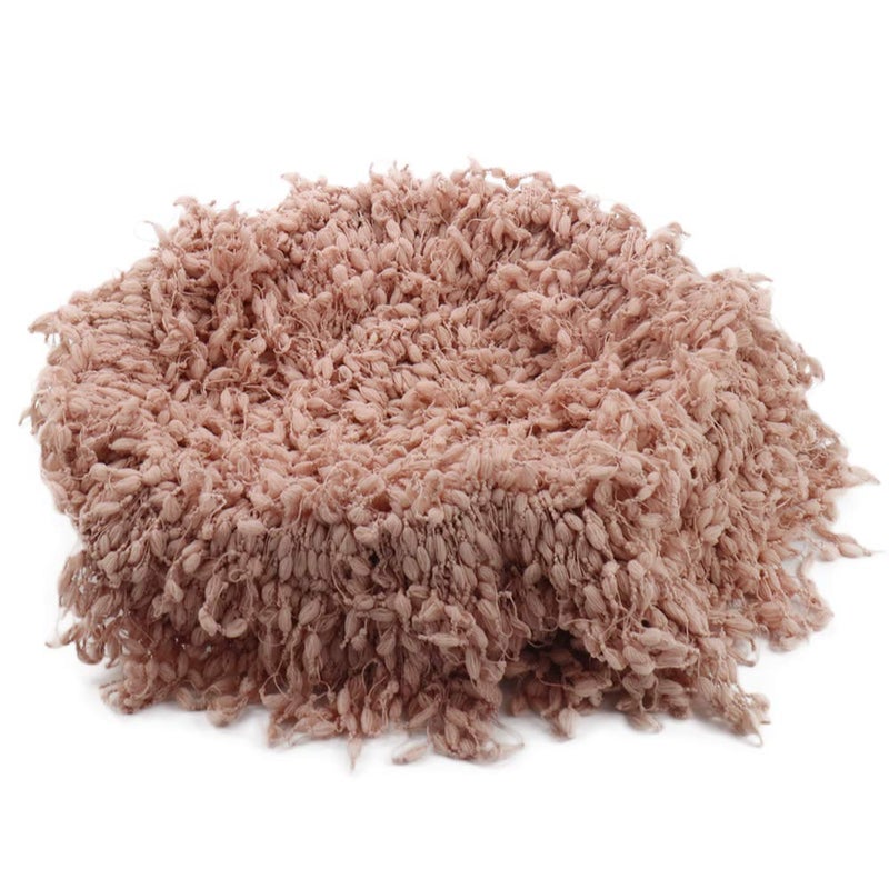 D&J DON&JUDY DJ DONJUDY Hand Crochet Round Blanket with Fringe Newborn Photography Props Newborn Photography Basket Stuffer Filler Mat 
