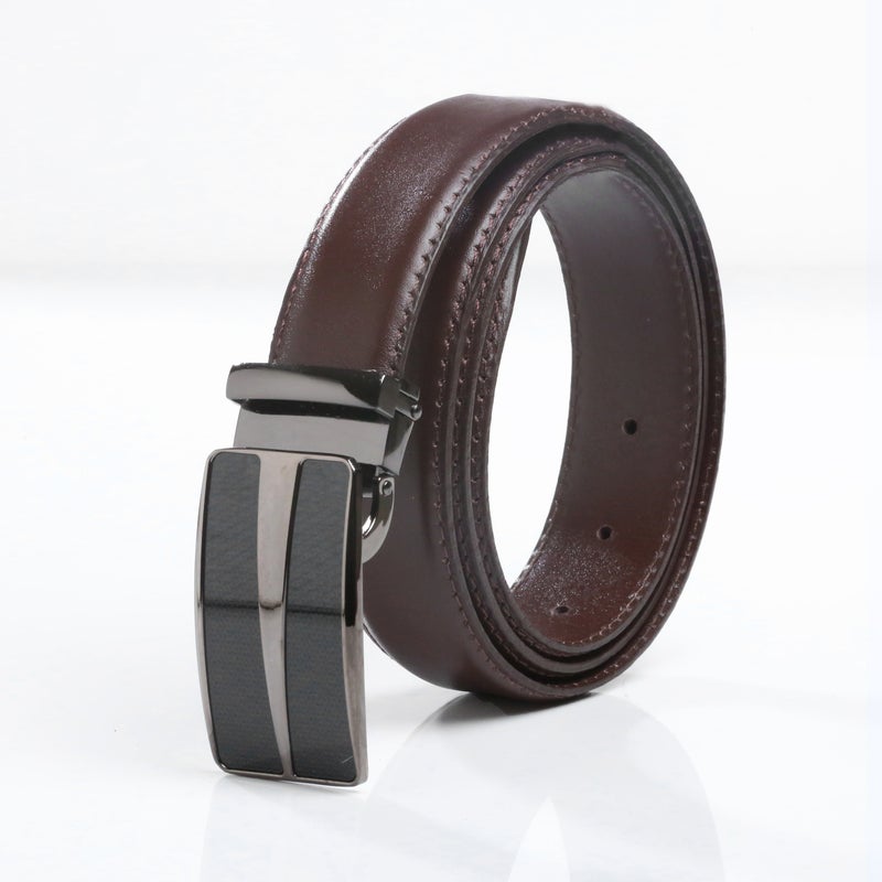 Testa Toro Classic Automatic Leather Belt (Click) with Carbon Buckle – B20 - Image 1