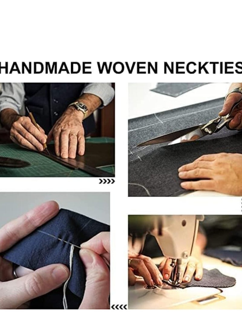 KCDMBUE Ties for Men Set with Pocket Square Cufflink and Tie Clip | Necktie Handkerchief in Gift Box  - Image 5