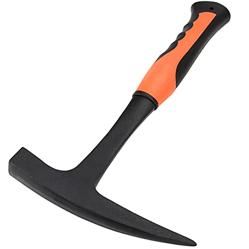FUNSUEI 2 Pack 28 oz Rock Pick, Geological Hammer with Pointed Tip, Masonry Hammer with Non-Slip Shock Absorbing Grip for Masoners, Geologists, Campers - Image 4