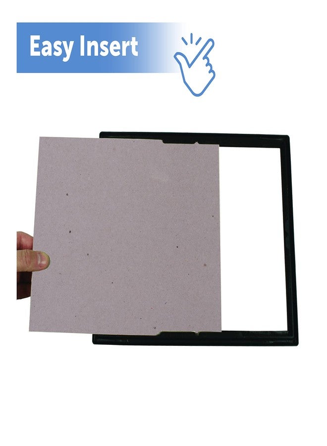 NuDell (3) 8.5" x 11" Economy EZ Mount Document Frame with Plastic Face VALUE PACK, Black w/ Gold Trim - Image 5