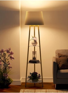 Floor Lamp for Living Room Bedroom Led Light Stand Corner Standing Lamp with Side Table Metal Standing Light with Modern Lampshade 3 Tier Book Shelf for Home Decor - pzsku/ZA60227BC6228169C5525Z/45/_/1722506446/38fcb84b-78fb-401f-aae8-978de2bab4f3