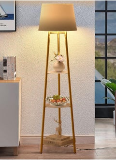 Floor Lamp for Living Room Bedroom Led Light Stand Corner Standing Lamp with Side Table Metal Standing Light with Modern Lampshade 3 Tier Book Shelf for Home Decor - pzsku/ZA60227BC6228169C5525Z/45/_/1722506456/dc61e634-4c60-4eac-be55-68624608f36c