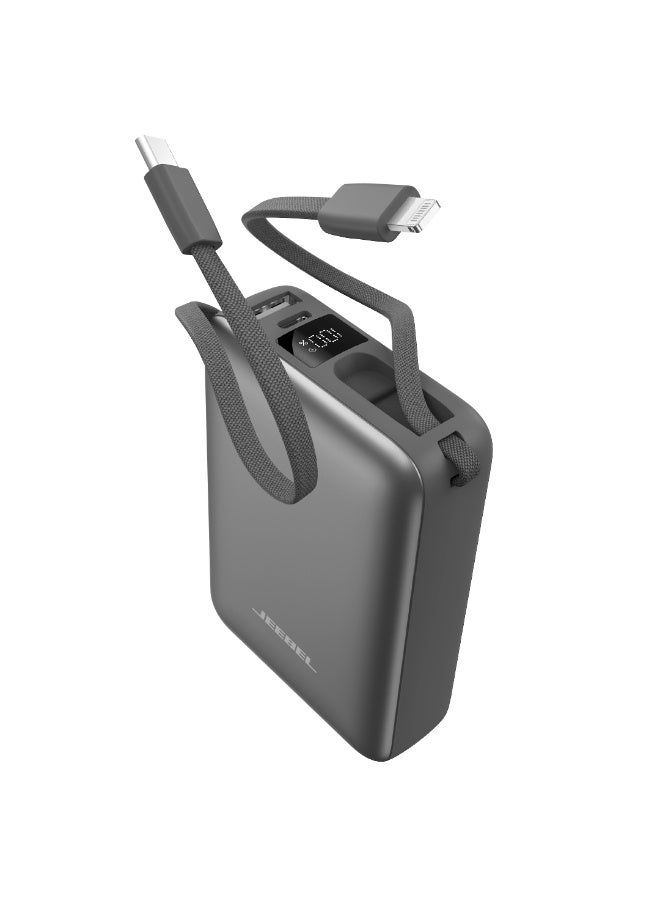 JEEBEL 20000mAh Power Bank, 22.5W Fast Charging, Built-in Cable - Image 2
