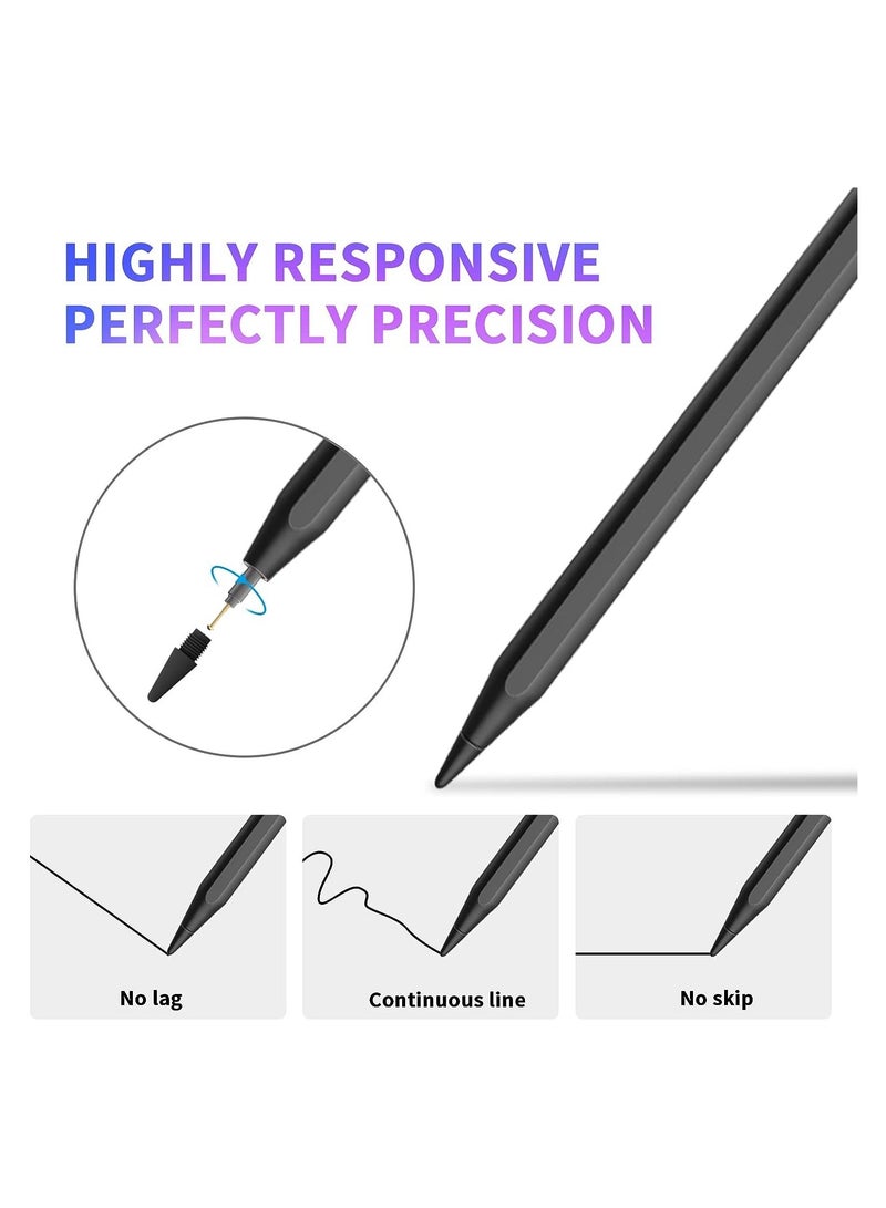 Stylus Pen for iPad 10th/9th/8th generation with Palm Rejection, Pencil for iPad Compatible with iPad Pro 11/iPad Pro 12.9/iPad 6th/7th/8th/9th/10th/iPad Mini 5th/6th/iPad Air 3rd/4th/5th