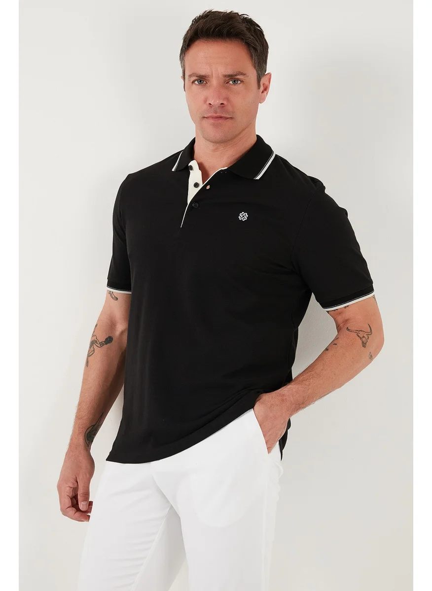 بوراتي Cotton Buttoned Slim Fit Polo Neck T Shirt Men's Polo Neck T Shirt 5902118