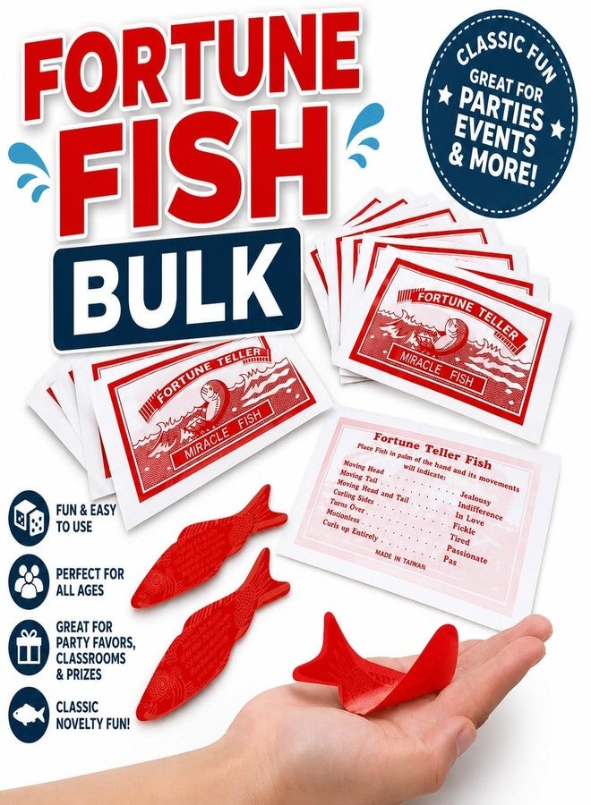 TheGag 288 Fortune Teller Miracle Fish-Bulk Pack-Party Favors-Grab Bags-Extra Large - Image 2