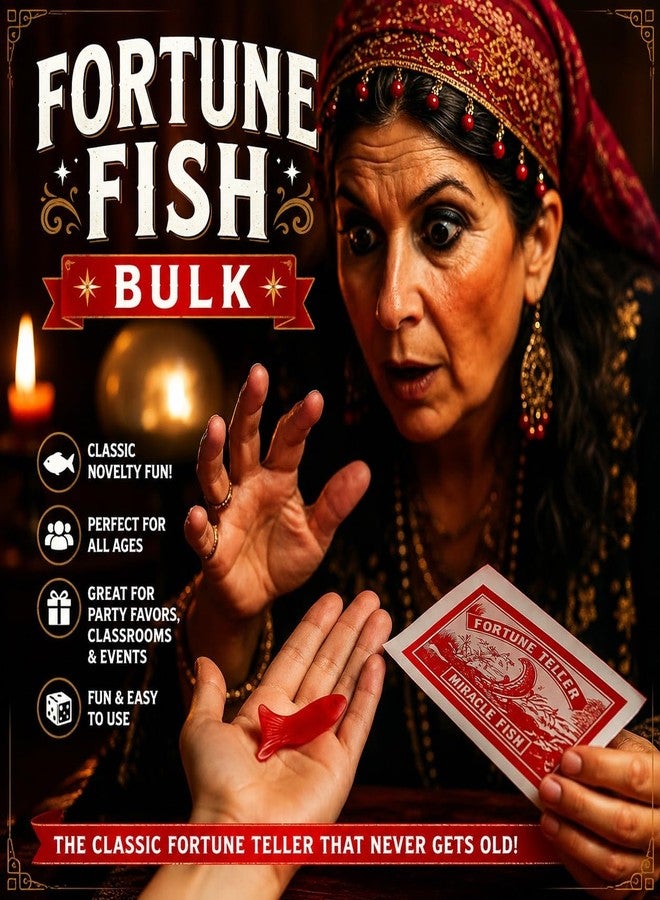 TheGag 288 Fortune Teller Miracle Fish-Bulk Pack-Party Favors-Grab Bags-Extra Large - Image 3
